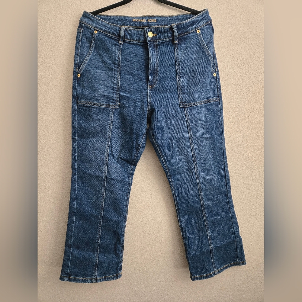 Michael Kors Cropped Blue Jeans